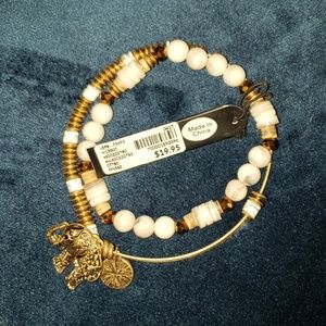 NWT Lane Bryant gold and white bracelets